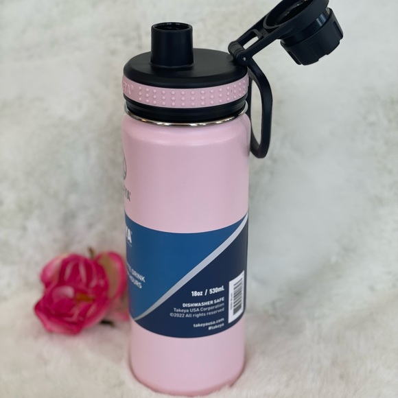 New w/tag TAKEYA STAINLESS STEEL LEAKPROOF MAX FLOW SPOUT INSULATED BEVERAGE CUP - Picture 3 of 5